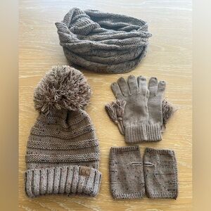C.C Hat, Scarf, and Glove Set